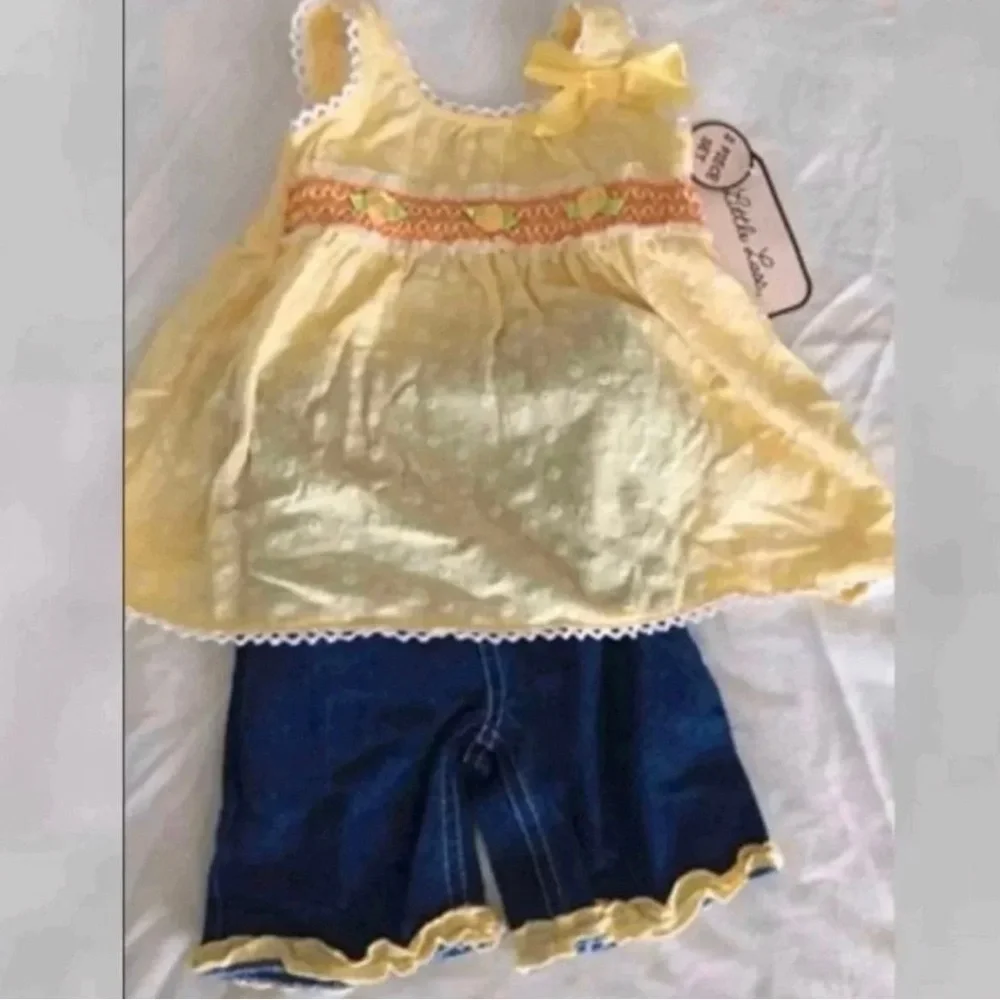 New Baby Girl 18 Month Tank Top & Jeans Outfit